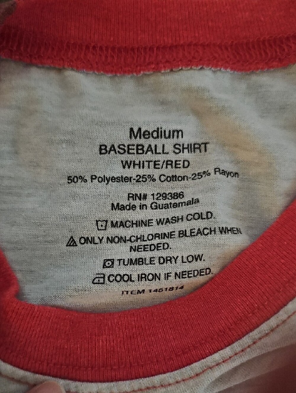 Happy 100 Days of School Long-Sleeve Raglan Tee - Red/Light Gray - Picture 2 of 2